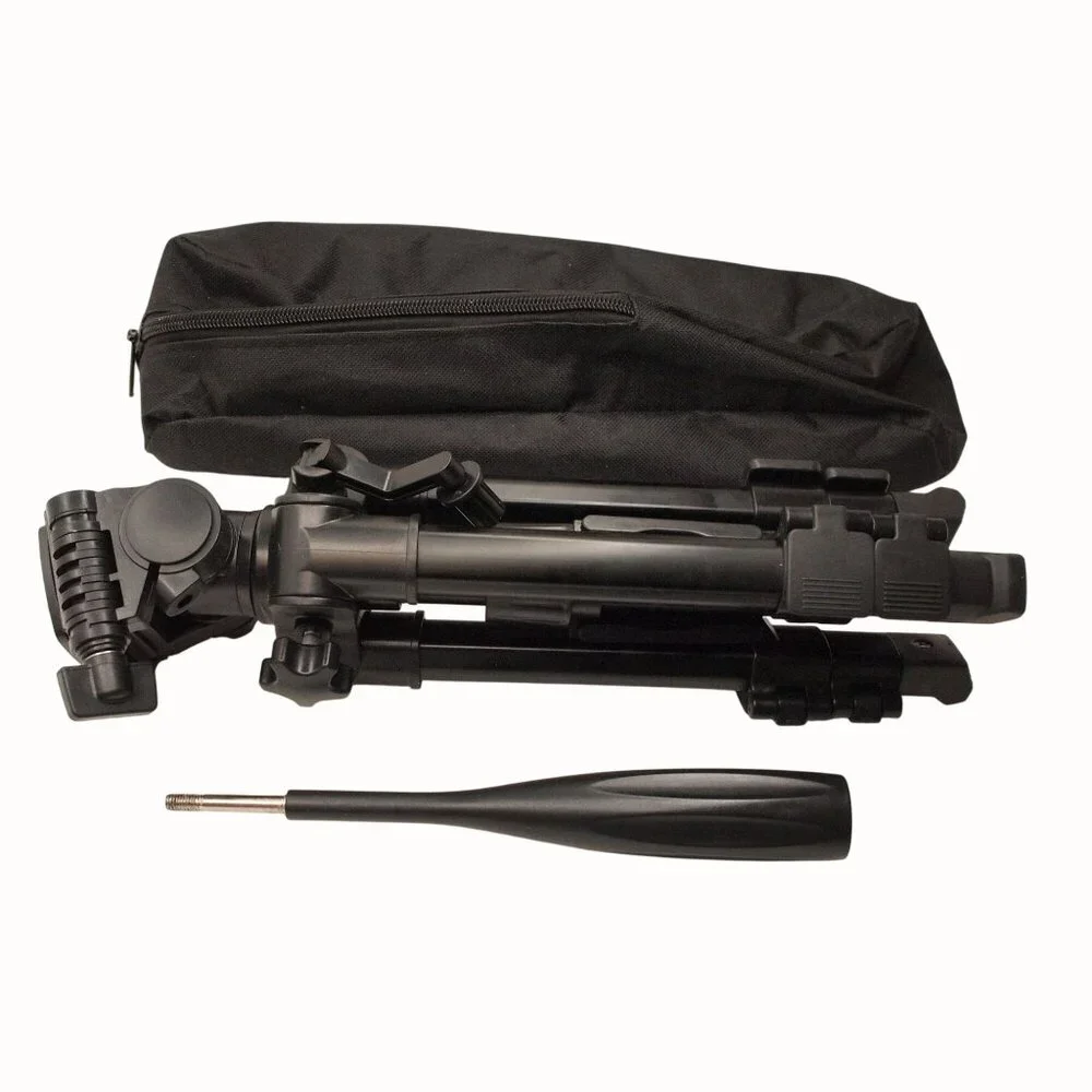 Bomaker Desktop Tripod for Projector & Camera w/ Case Adjustable Height 12-24